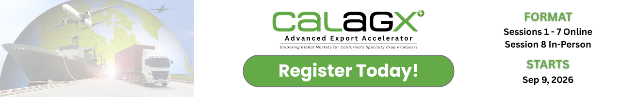 CalAgX+ Advanced Export Accelerator Training Program — California Center for International Trade Development